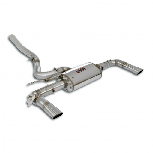 Supersprint Rear exhaust right - left with valve