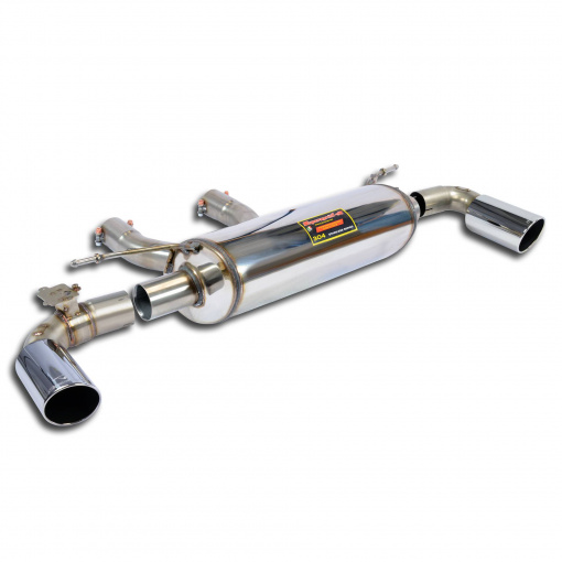 Supersprint Rear exhaust Right O100 - Left O100 with valve
