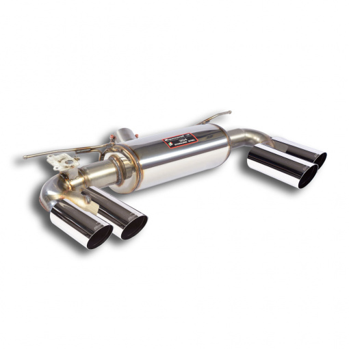 Supersprint Rear exhaust OO80 Right + OO80 Left with valve "Race Tips"