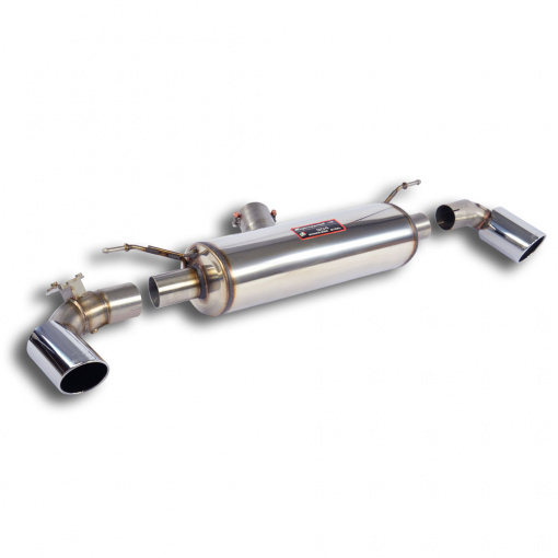 Supersprint Rear exhaust Right O100 - Left O100 with valve