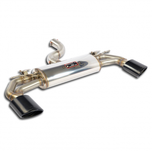 Supersprint Rear exhaust with valves right - left 145x95 "Gun Metal Grey"