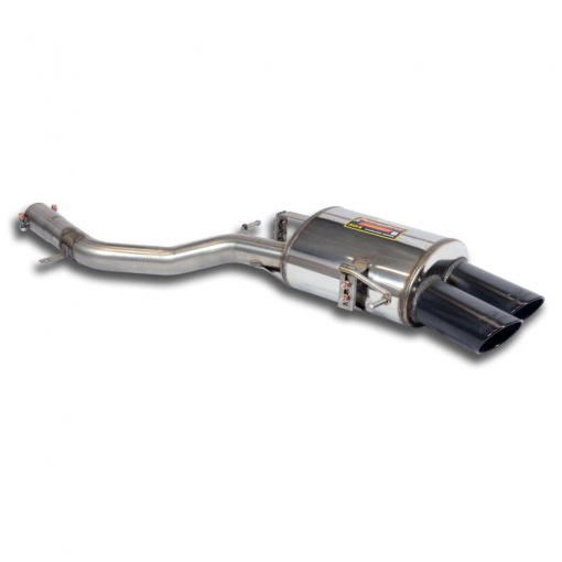 Supersprint Rear exhaust Right 100x75 "Gun Metal Grey"