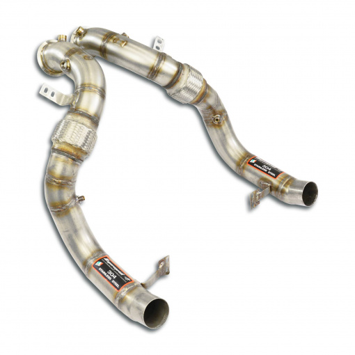 Supersprint Turbo downpipe kit Right - Left (Replaces catalytic converter)Accepts the stock "Cat.-Back" system