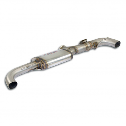 Supersprint Dual Sound rear muffler right - left, with flap