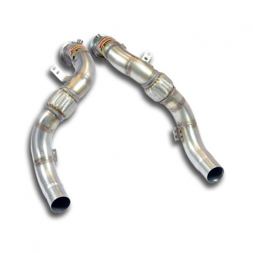 Supersprint Turbo downpipe kit Right - Left (Replaces catalytic converter)Accepts the stock "Cat.-Back" system
