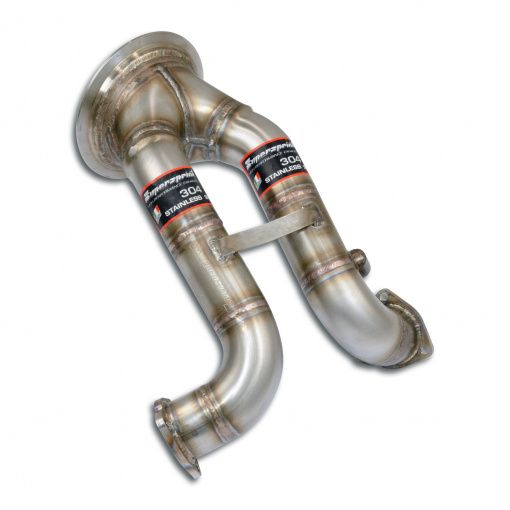 Supersprint Downpipe right - left (Replaces catalytic)(Left / Right Hand Drive)