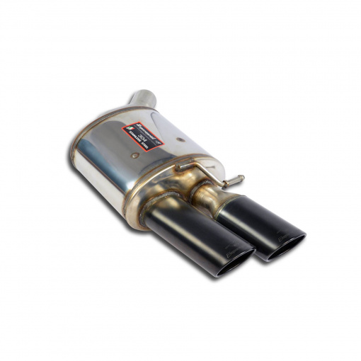 Supersprint Rear exhaust Left 100x75 "Gun Metal Grey"