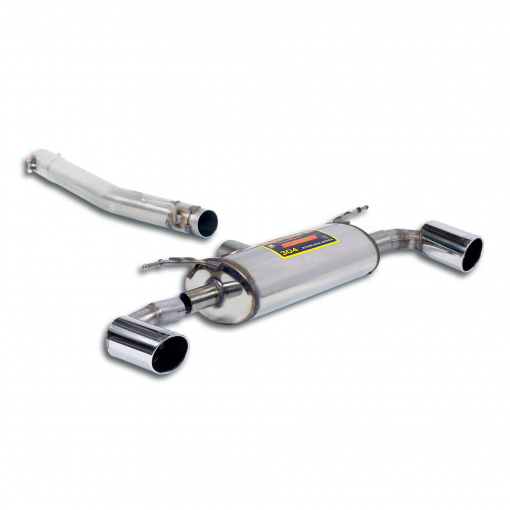 Supersprint Rear exhaust "Racing" Right O100 - Left O100