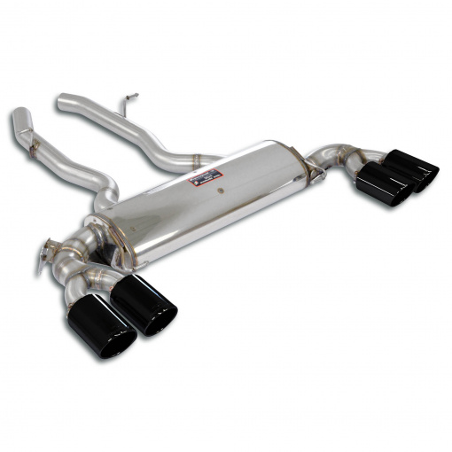 Supersprint Rear exhaust Right "Gun Metal Grey" OO90 - Left OO90 with valve