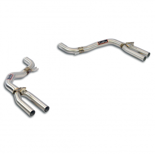 Supersprint Rear pipe kit Right - Left(Muffler delete)