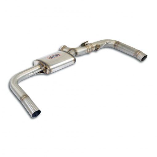 Supersprint Dual Sound rear muffler right - left, with flap