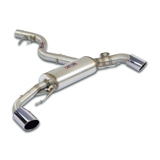 Supersprint Rear exhaust Right O100 - Left O100 with valve