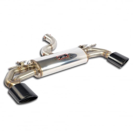 Supersprint Rear exhaust with valves right - left 145x95 "Gun Metal Grey"