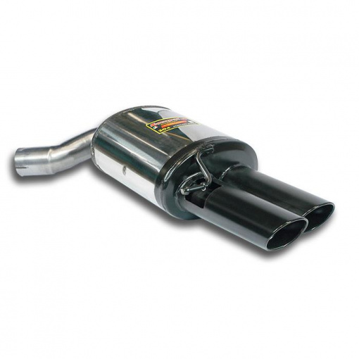 Supersprint Rear exhaust Right 100x75 "Gun Metal Grey"