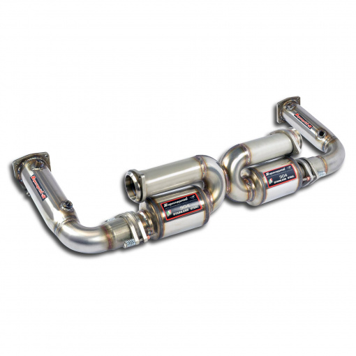 Supersprint Rear exhaust Right - Left "Race"(Replaces catalytic converter)