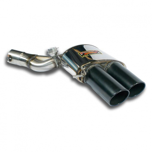 Supersprint Rear exhaust Right OO100 "Gun Metal Grey" with valve