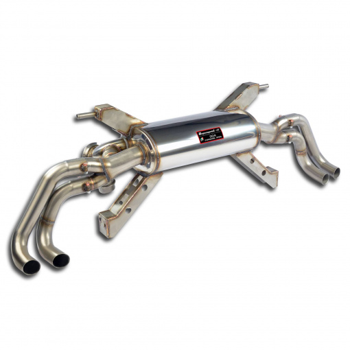 Supersprint Rear exhaust with valves Right - Left 4 exits(Deletes the stock, main catalytics - fits to the stock endpipes)-13,0 Kg