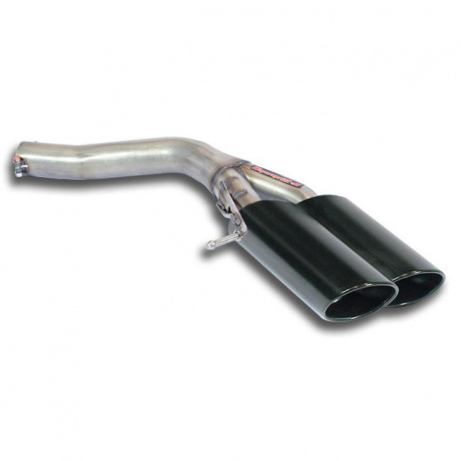 Supersprint Rear pipe Right 100x75 "Gun Metal Grey"(Muffler delete)
