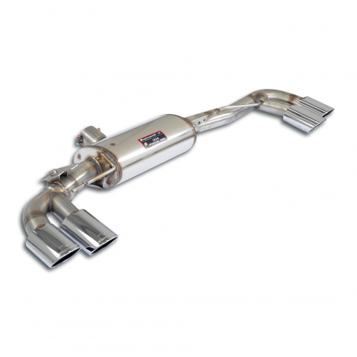 Supersprint Rear exhaust 2 exit Right 100x75 - 2 exit Left 100x75, with valve