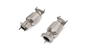 AKRAPOVIC L-CO/SS/1 Link Pipe Set with Cat (SS) for CHEVROLET Corvette Stingray (C8) 2020-2024