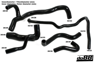 Audi Quattro 20v Radiator hoses Black - Img 5