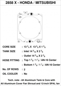 CSF RACE Universal Half Radiator - Evo 7/8/9 / 92-00 Civic - w/ SPAL Fan & Shroud - Img 3