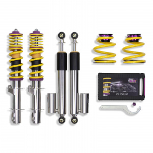 KW Coilover suspension V3 inox VW Golf MK 4 VR5 2.3i 4motion (170 Hp) - Img 1