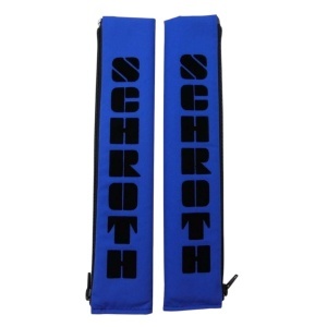 SCHROTH 01109 Shoulder Pads 50mm, Blue/Black Logo