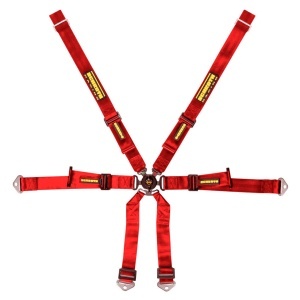 SCHROTH 94660-2 Racing Harness Profi 2x2 6-Point, Red for PORSCHE 911 GT3 / GT3RS (991 / 992)