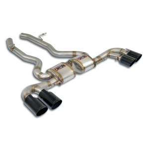 Supersprint Rear exhaust "Race" Right OO90 + Left OO90 "Gun Metal Grey"