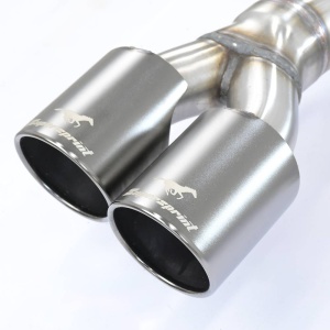 Supersprint Rear exhaust Right "Gun Metal Grey" OO90 - Left OO90 with valve - Img 5