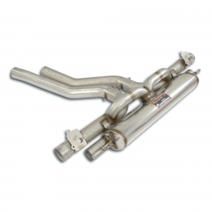 Supersprint Rear exhaust right - left with dual valve