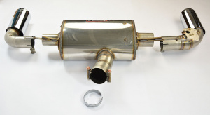 Supersprint Rear exhaust Right O100 - Left O100 with valve - Img 6