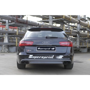Supersprint Rear pipe Left 100x75 "Gun Metal Grey"(Muffler delete) 769587 - Img 3
