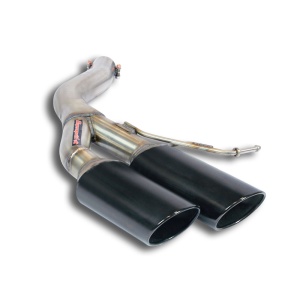 Supersprint Rear pipe Left 100x75 "Gun Metal Grey"(Muffler delete) 775987