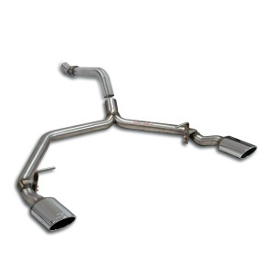 Supersprint Rear pipe Right + Left 2 exit 145x95(Muffler delete) 843115non mostrare