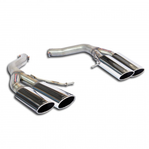 Supersprint Rear pipes Right 100x75 - Left 100x75(Muffler delete) 983017