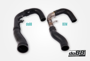 Toyota Yaris GR Pressure pipes for do88 IC, Black hoses - Img 2