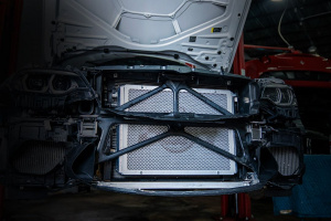 CSF FRONT MOUNT HEAT EXCHANGER W/ROCK GUARD (BLACK) - Img 4