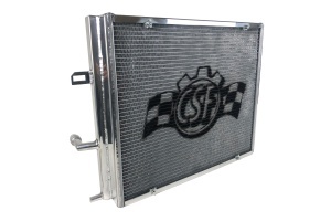 CSF RACE BMW F3X/F2X B58/B48 Triple-Pass Heat Exchanger w/ Rock Guard - Silver