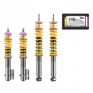 KW Coilover suspension V1 inox VW Golf MK 2 1.8 GTI 16V (139 Hp) - Img 1
