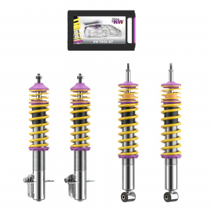 KW Coilover suspension V2 inox VW Golf MK 1 1.6 GTI (110 Hp) - Img 1