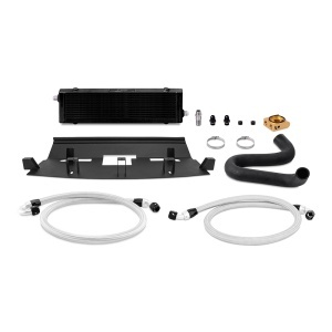 Mishimoto 18-23 Ford Mustang GT Oil Cooler Kit, Black, Thermostatic