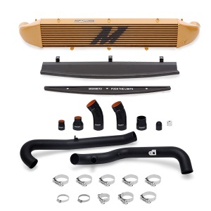 Mishimoto Ford Fiesta ST Intercooler Kit, 2014-2019, Gold w/ Wrinkle Black Pipes