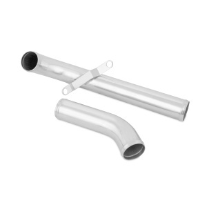 Mishimoto Mitsubishi Lancer Evolution X Upper Intercooler Pipe Kit, 2008-2015, Blue Hoses - Img 3