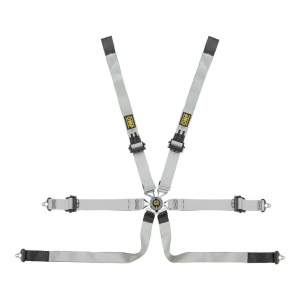 OMP DA0-0102-A05-076 Safety Harness One-D Prototype 2", 6-point, FIA 8853-2016, Black/White