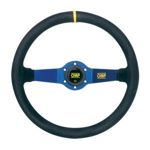 OMP OD0-1951-240 Steering Wheel Rally 350mm, Blue/Black Leather