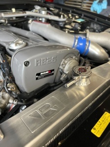 R33 Skyline GT-R/GTS & R34 GT-T Full Billet Aluminum Radiator - Black - Img 10