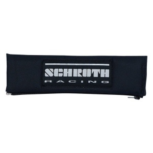 SCHROTH 00229 Shoulder Pads 3“ (76 mm), Black with Silver Logo, 2pcs