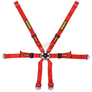 SCHROTH 94700-2 Racing Harness Profi 2x2 6-Point, Red for PORSCHE 911 (996 / 997)